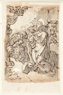 Drawing, Agony in the Garden