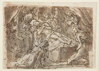 Drawing, Lamentation over the Dead Christ