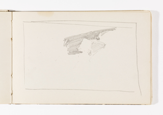 Sketchbook Folio, Unfinished Sketch, Possibly Cliffs