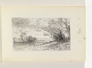 Sketchbook Folio, Study of Wind in Trees