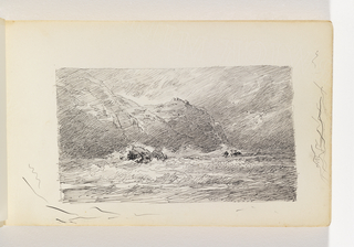 Sketchbook Folio, Waves and Three Cliffs
