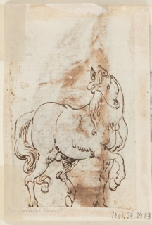 Drawing, Lunette with the Penitent Magdalene