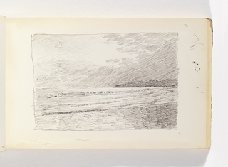 Sketchbook Folio, Study of Ocean at Night