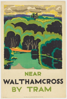 Poster, Near Waltham Cross by Tram