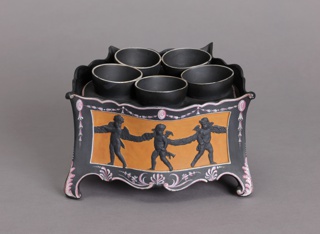 Black Basalt Bulb Pot Bulb Pot