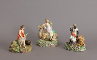 Allegorical Figures of "Asia", "Africa", and "America" Figures