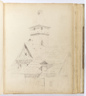 Album Page, Part of Old Castle, Gernsbach, Germany