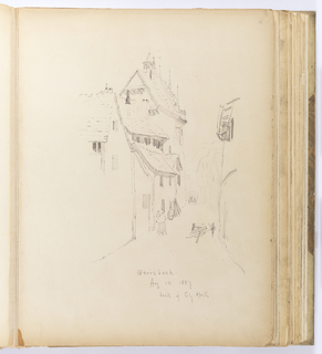 Album Page, Rear of Old City Hall, Gernsbach, Germany