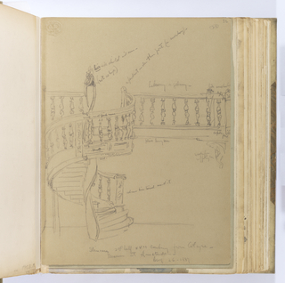 Album Page, Staircase 2nd Half XVII century from Cologne / Museum at Amsterdam