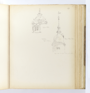 Album Page, Gable and Tower, Heidelberg