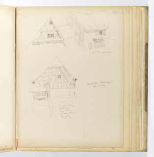 Album Page, Architectural Details, Buhlerthal [sic]