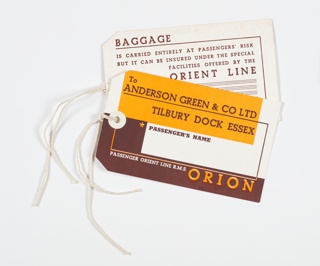 Luggage Tag, Luggage Tag for Orient Line's Orion