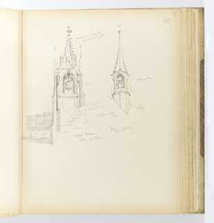 Album Page, Two Belfries, Bale [sic]