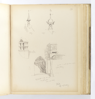 Album Page, Architectural Details, Bâle