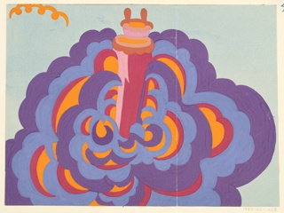 Drawing, Textile Design: Pelargonie (Pelargonium)