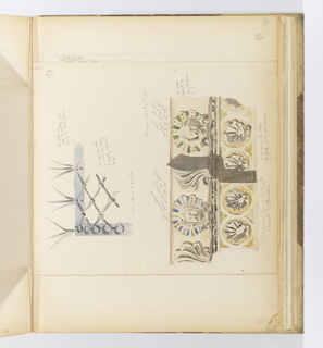 Album Page, Iron Gate and Balcony, Il Bargello, Florence