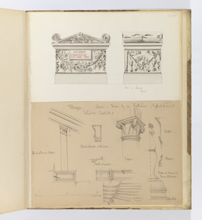 Album Page, Palazzo, Venice, Drawn by an Englishman