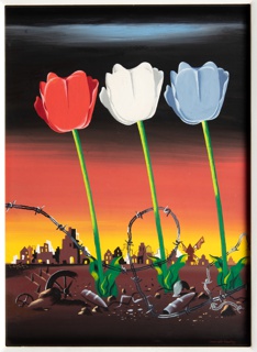 Drawing, Three Tulips