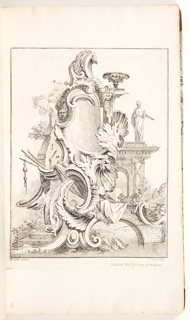 Bound Volume, Frontispiece for Book 4, in Eight books of Ornament