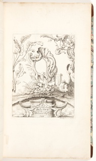 Bound Volume, Frontispiece for Book 4, in Eight books of Ornament