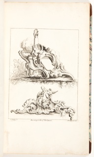 Bound Volume, Frontispiece for Book 4, in Eight books of Ornament
