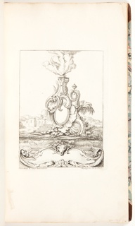 Bound Volume, Frontispiece for Book 4, in Eight books of Ornament