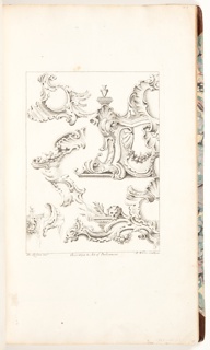 Bound Volume, Frontispiece for Book 4, in Eight books of Ornament