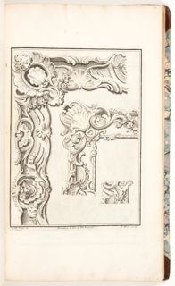 Bound Volume, Frontispiece for Book 4, in Eight books of Ornament