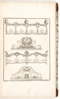 Bound Volume, Frontispiece for Book 4, in Eight books of Ornament