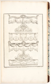 Bound Volume, Frontispiece for Book 4, in Eight books of Ornament