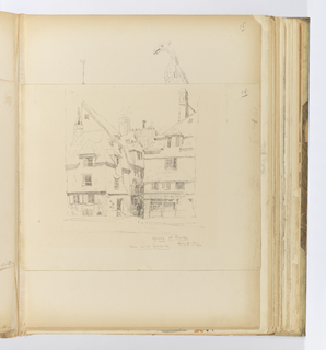 Album Page, Houses on Rue de la Concorde, Havre