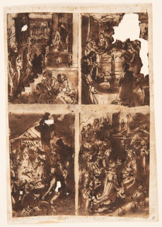 Drawing, Scenes from the Life of the Virgin