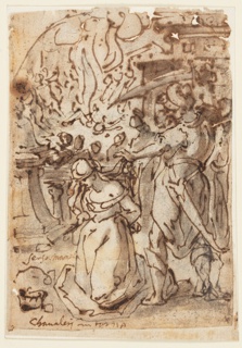 Drawing, The Martyrdom of Saint Barbara