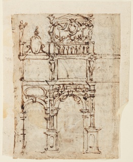 Drawing, Triumphal Arch