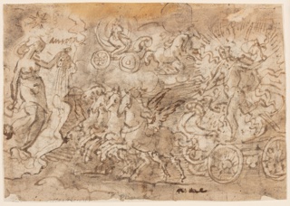 Drawing, Triumph of Apollo and Aurora