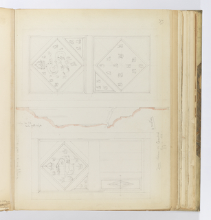 Album Page, Door with Dragon, Château de Chambord