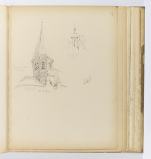 Album Page, Architectural Elements, Poissy