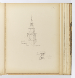 Album Page, Architectural Details, Reims