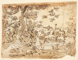 Drawing, Hunting with Falcons