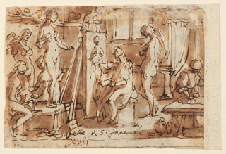 Drawing, Zeuxis painting Helen