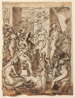 Drawing, Zeuxis painting Helen