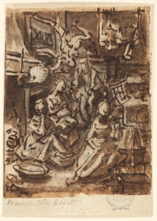 Drawing, The Charity of Saint Nicholas