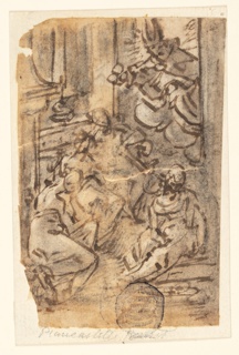 Drawing, The Charity of Saint Nicholas