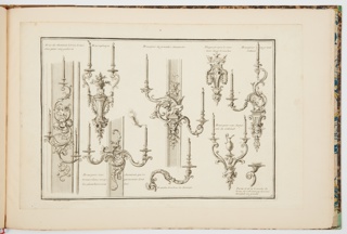 Print, Designs for Wall Lights (Wall Sconces)