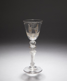 Wine Glass with King David and Jonathan Drinking Glass