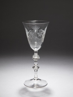 Wine Glass Commemorating Prince William V (1748–1806), Governor of the Netherlands, and Princess Wilhelmina of Prussia (1751–1820) Drinking Glass