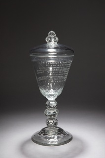 Covered Friendship Goblet of the van Orsoy Family Drinking Glass And Cover