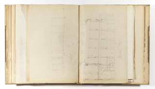 Album Page, Elevation of House at Troyes, France