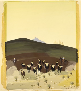 Painting, Montana, from the United States series