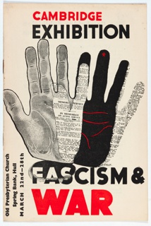 Brochure, Cambridge Exhibition, Fascism & War